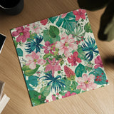Tropical Dream Bright on Cream I Teal and Gold by Danhui Nai. Shown as a detailed flat fine art print, highlighting archival giclee quality. Available as an archival giclee rolled canvas, fine art paper, or poster print. SKU 91552a.