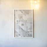 Try Angles IV Neutral Sage by Danhui Nai. shown as a paper print in a white frame. Available as a archival giclee rolled canvas, fine art paper, or poster print. SKU 59303h.