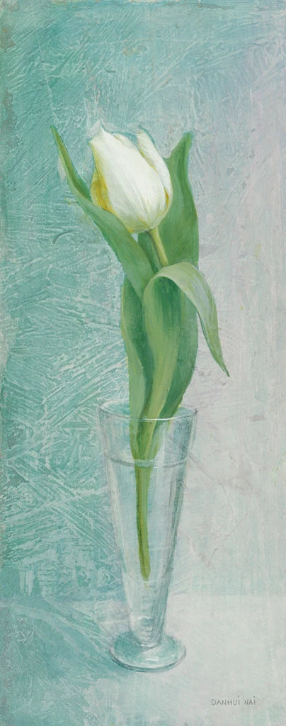 Tulip on Blue by Danhui Nai