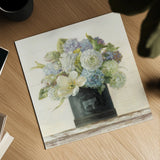 Tulips in Hatbox Shiplap by Danhui Nai. Shown as a detailed flat fine art print, highlighting archival giclee quality. Available as an archival giclee rolled canvas, fine art paper, or poster print. SKU 44818a.