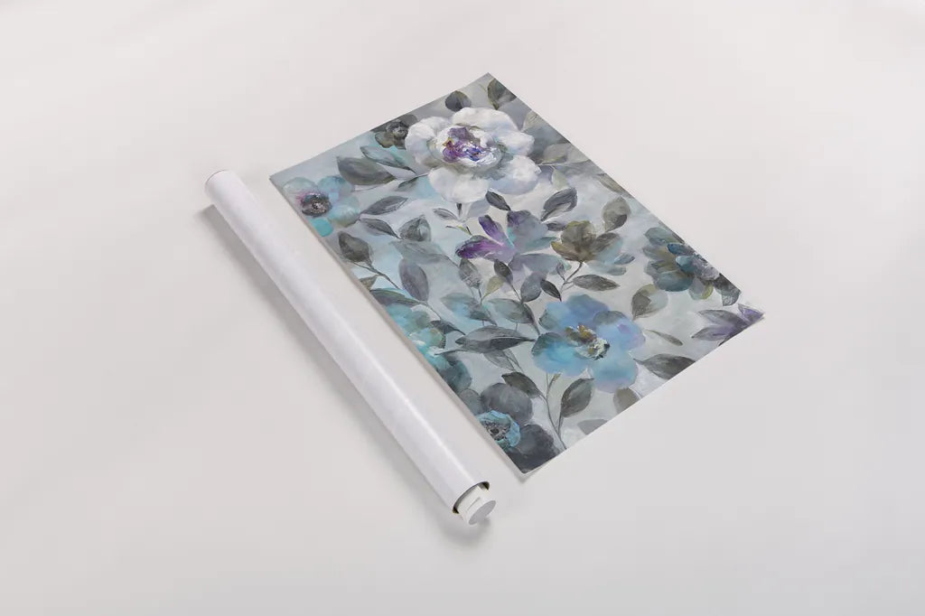 Twilight Flowers Crop by Danhui Nai. shown as a rolled paper print. Available as archival giclee rolled canvas, fine art paper, or poster print. SKU 28648i.