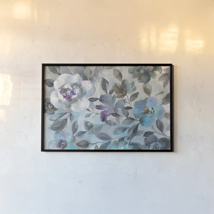 Twilight Flowers Crop by Danhui Nai. shown as a paper print in a black flame. Available as a archival giclee rolled canvas, fine art paper, or poster print. SKU 28648i.