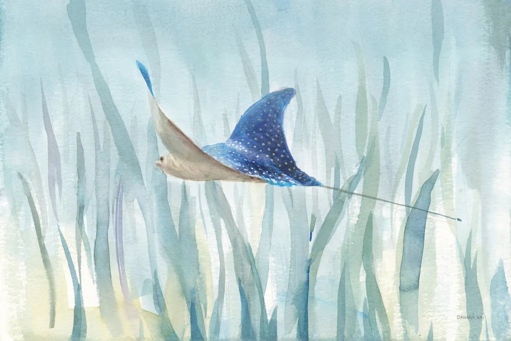 Undersea Ray by Danhui Nai. SKU 71229i. Archival Giclee Fine art print for wall decor.