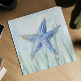 Undersea Starfish Seaweed by Danhui Nai. Shown as a detailed flat fine art print, highlighting archival giclee quality. Available as an archival giclee rolled canvas, fine art paper, or poster print. SKU 84799a.