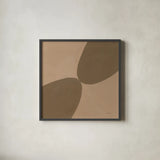 Unity Brown by Danhui Nai. Shown in a sleek black glass frame for a contemporary gallery look. Available as an archival giclee rolled canvas, fine art paper, or poster print. SKU 85454a.