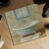 Victorian Bath I by Danhui Nai. Shown as a detailed flat fine art print, highlighting archival giclee quality. Available as an archival giclee rolled canvas, fine art paper, or poster print. SKU 5592a.
