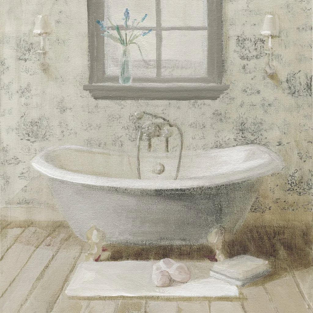 Victorian Bath I Neutral by Danhui Nai. SKU 54865a. Archival Giclee Fine art print for wall decor.