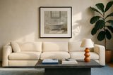 Victorian Bath I Neutral by Danhui Nai. Displayed in a glass frame with matte in a clean modern living room. Available as an archival giclee rolled canvas, fine art paper, or poster print. SKU 54865a.