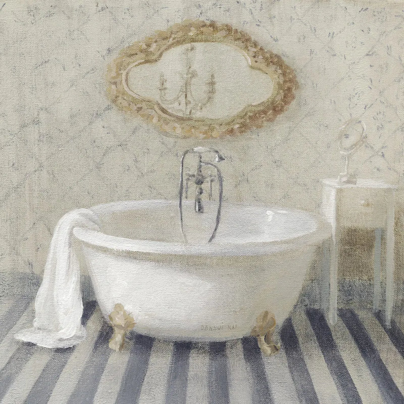 Victorian Bath II Navy by Danhui Nai. SKU 54870a. Archival Giclee Fine art print for wall decor.