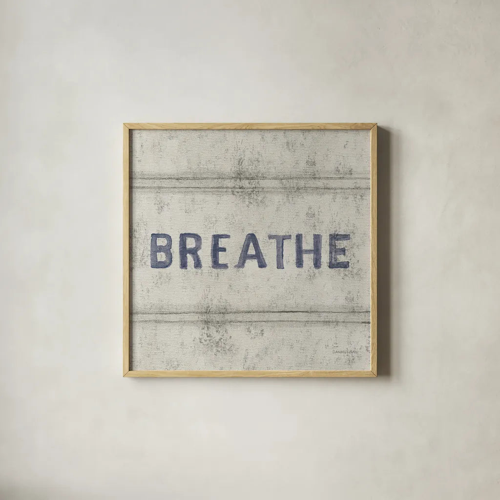 Victorian Bath Words I Sq by Danhui Nai. Shown in a natural wood glass frame for a timeless modern aesthetic. Available as an archival giclee rolled canvas, fine art paper, or poster print. SKU 82641a.