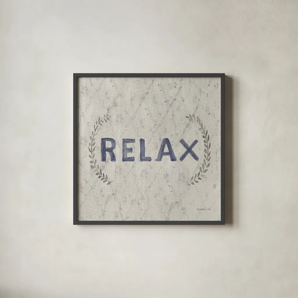 Victorian Bath Words II Sq by Danhui Nai. Shown in a sleek black glass frame for a contemporary gallery look. Available as an archival giclee rolled canvas, fine art paper, or poster print. SKU 82642a.