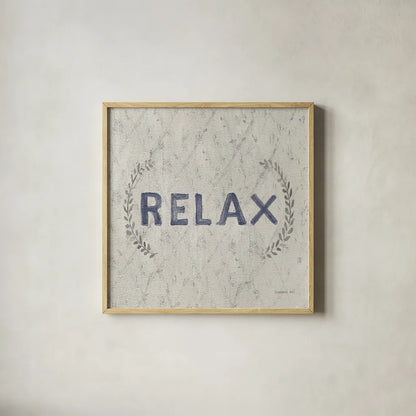 Victorian Bath Words II Sq by Danhui Nai. Shown in a natural wood glass frame for a timeless modern aesthetic. Available as an archival giclee rolled canvas, fine art paper, or poster print. SKU 82642a.