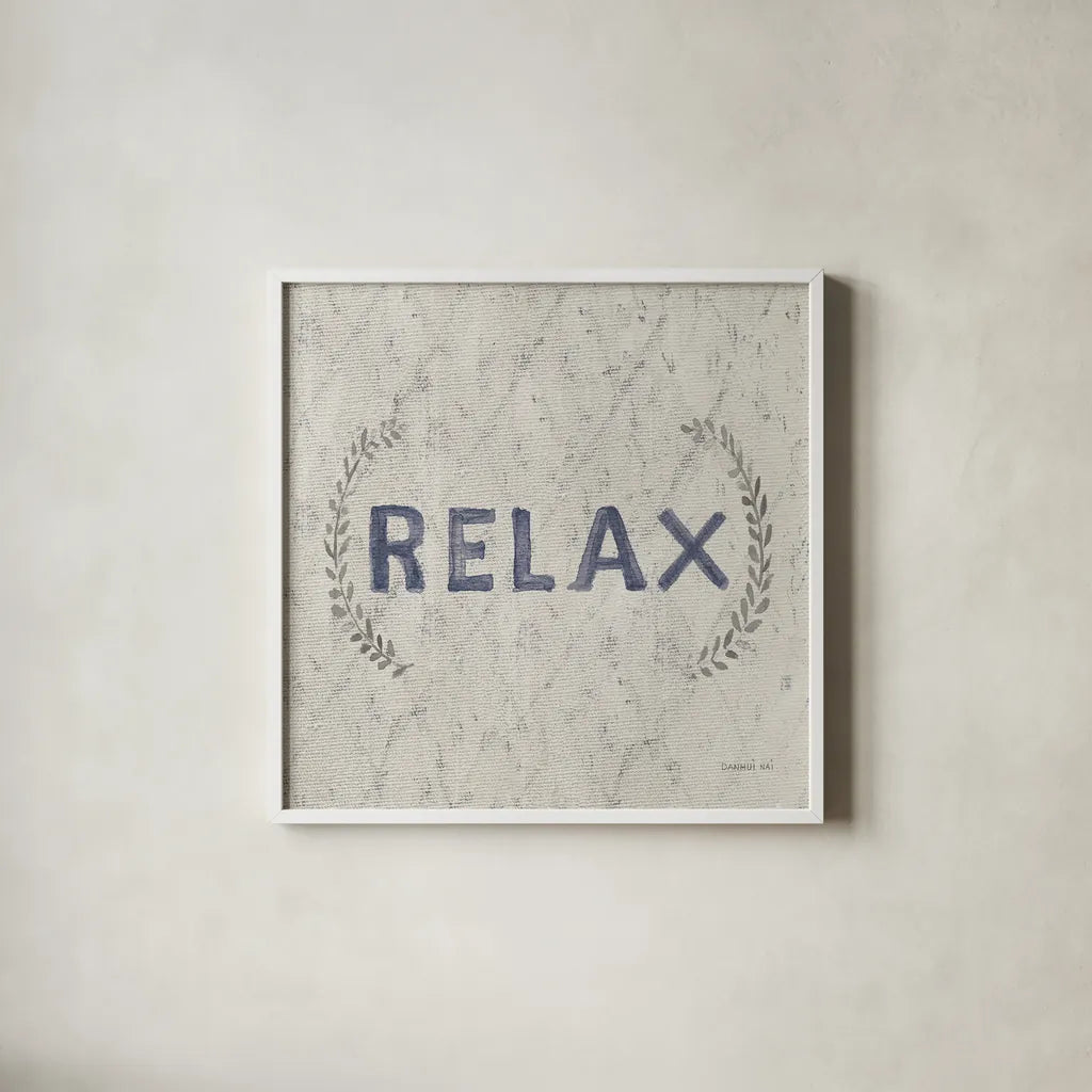 Victorian Bath Words II Sq by Danhui Nai. Shown in a crisp white glass frame for a clean and minimalist style. Available as an archival giclee rolled canvas, fine art paper, or poster print. SKU 82642a.