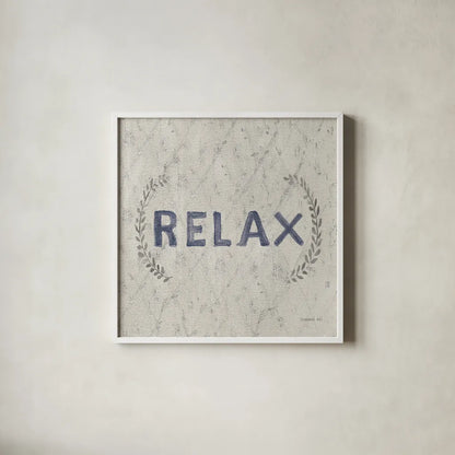 Victorian Bath Words II Sq by Danhui Nai. Shown in a crisp white glass frame for a clean and minimalist style. Available as an archival giclee rolled canvas, fine art paper, or poster print. SKU 82642a.