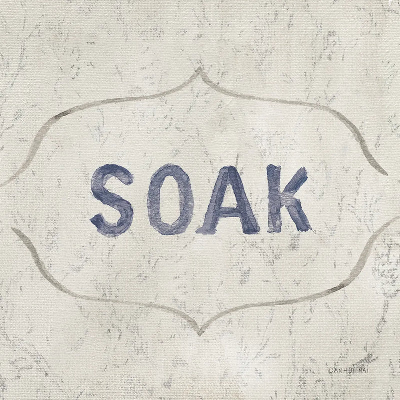 Victorian Bath Words III Sq by Danhui Nai. SKU 82643a. Archival Giclee Fine art print for wall decor.