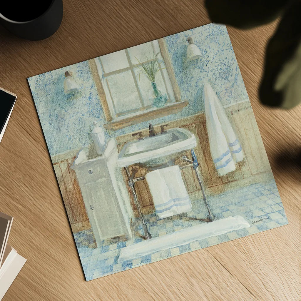 Victorian Sink I by Danhui Nai. Shown as a detailed flat fine art print, highlighting archival giclee quality. Available as an archival giclee rolled canvas, fine art paper, or poster print. SKU 5439a.