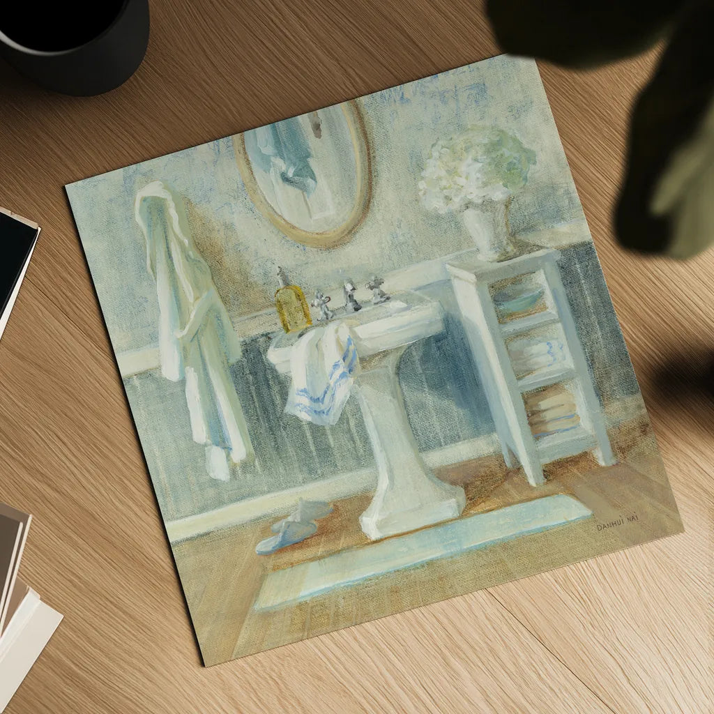 Victorian Sink II by Danhui Nai. Shown as a detailed flat fine art print, highlighting archival giclee quality. Available as an archival giclee rolled canvas, fine art paper, or poster print. SKU 5440a.