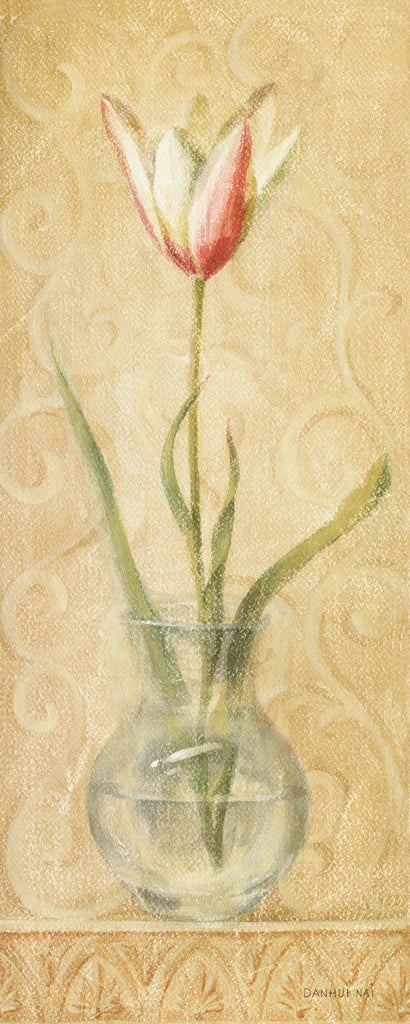 Vintage Tulip in Glass Vase by Danhui Nai