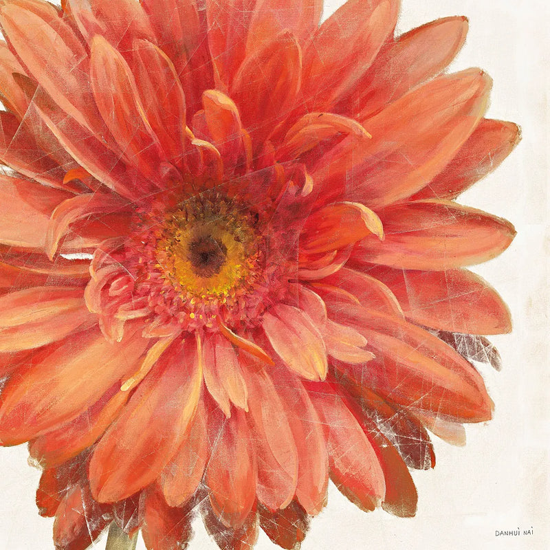 Vivid Daisy by Danhui Nai. SKU 2585a. Archival Giclee Fine art print for wall decor.
