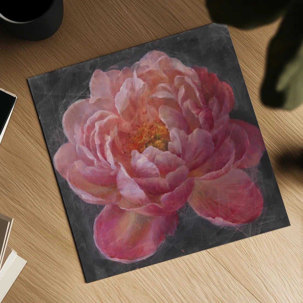 Vivid Floral I by Danhui Nai. Shown as a detailed flat fine art print, highlighting archival giclee quality. Available as an archival giclee rolled canvas, fine art paper, or poster print. SKU 4747a.