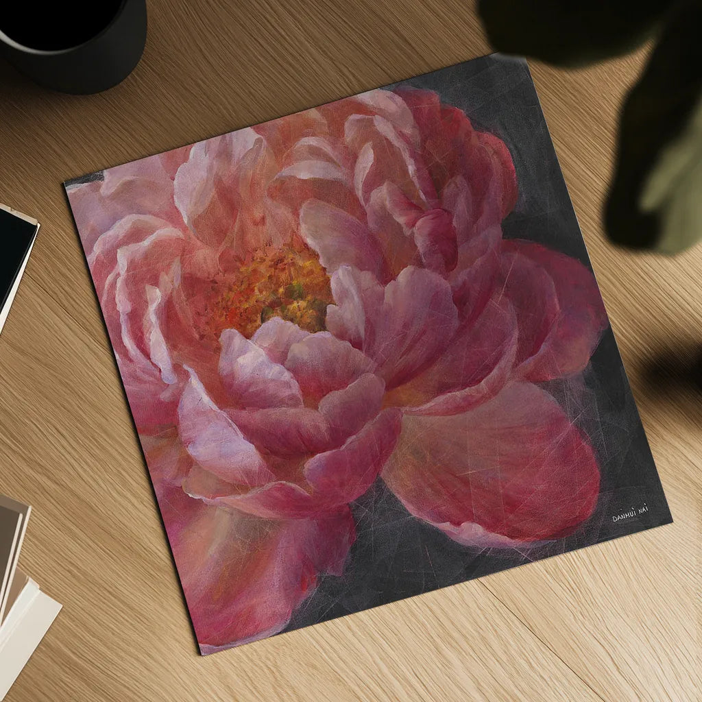 Vivid Floral I Crop by Danhui Nai. Shown as a detailed flat fine art print, highlighting archival giclee quality. Available as an archival giclee rolled canvas, fine art paper, or poster print. SKU 4947a.