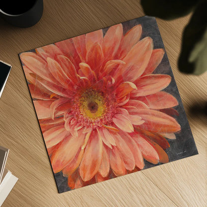 Vivid Floral II Crop by Danhui Nai. Shown as a detailed flat fine art print, highlighting archival giclee quality. Available as an archival giclee rolled canvas, fine art paper, or poster print. SKU 27968a.