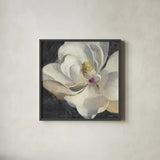 Vivid Floral IV Crop by Danhui Nai. Shown in a sleek black glass frame for a contemporary gallery look. Available as an archival giclee rolled canvas, fine art paper, or poster print. SKU 27970a.