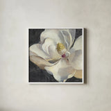 Vivid Floral IV Crop by Danhui Nai. Shown in a crisp white glass frame for a clean and minimalist style. Available as an archival giclee rolled canvas, fine art paper, or poster print. SKU 27970a.