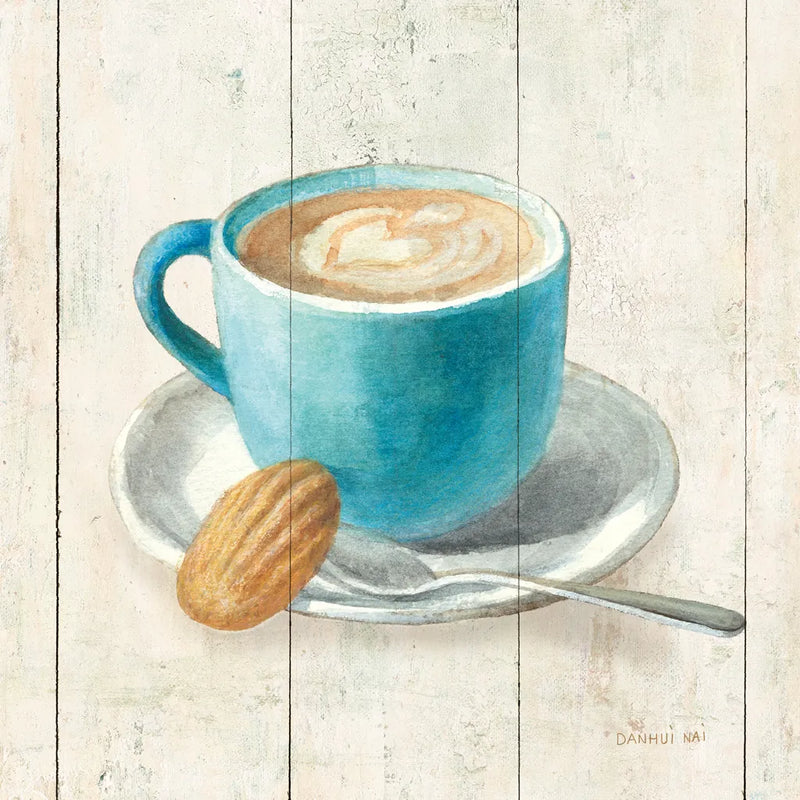 Wake Me Up Coffee I by Danhui Nai. SKU 58847a. Archival Giclee Fine art print for wall decor.