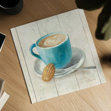 Wake Me Up Coffee I by Danhui Nai. Shown as a detailed flat fine art print, highlighting archival giclee quality. Available as an archival giclee rolled canvas, fine art paper, or poster print. SKU 58847a.