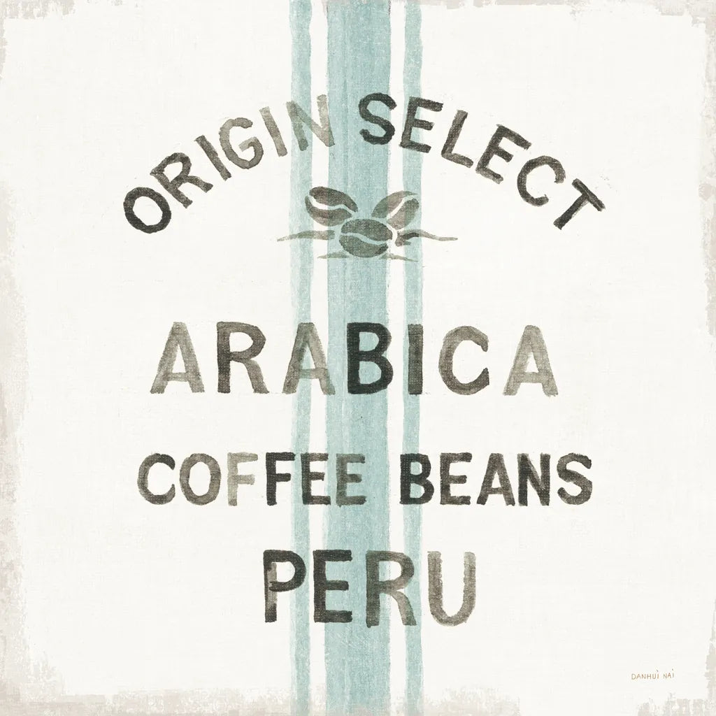 Wake Me Up Coffee Sack I by Danhui Nai. SKU 58859a. Archival Giclee Fine art print for wall decor.