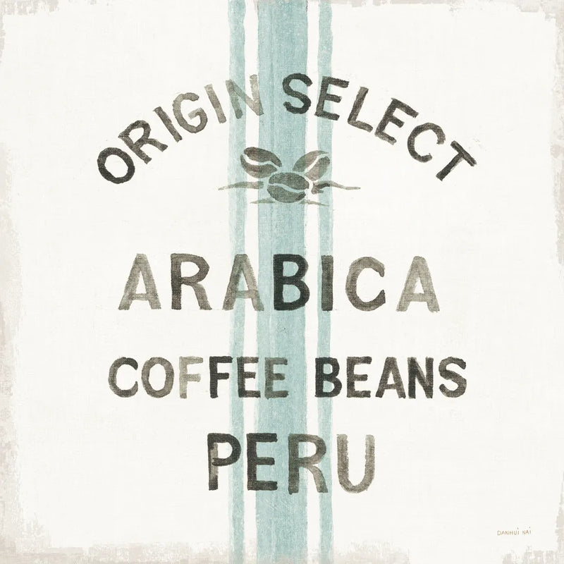 Wake Me Up Coffee Sack I by Danhui Nai. SKU 58859a. Archival Giclee Fine art print for wall decor.