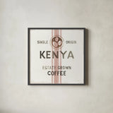 Wake Me Up Coffee Sack IV by Danhui Nai. Shown in a sleek black glass frame for a contemporary gallery look. Available as an archival giclee rolled canvas, fine art paper, or poster print. SKU 58862a.