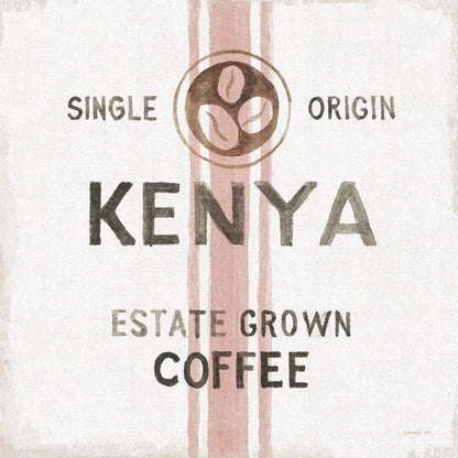 Wake Me Up Coffee Sack IV Linen by Danhui Nai. SKU 61330a. Archival Giclee Fine art print for wall decor.