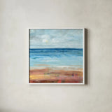 Water by Danhui Nai. Shown in a crisp white glass frame for a clean and minimalist style. Available as an archival giclee rolled canvas, fine art paper, or poster print. SKU 79295a.
