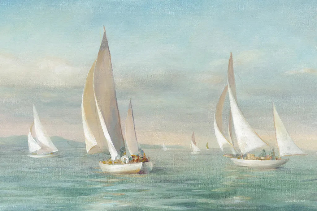 Weekend Sail v2 by Danhui Nai. SKU 80619i. Archival Giclee Fine art print for wall decor.
