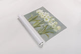 White Amaryllis by Danhui Nai. shown as a rolled paper print. Available as archival giclee rolled canvas, fine art paper, or poster print. SKU 5451i.
