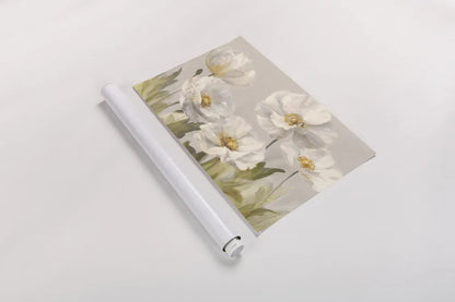 White Anemones by Danhui Nai. shown as a rolled paper print. Available as archival giclee rolled canvas, fine art paper, or poster print. SKU 66875i.