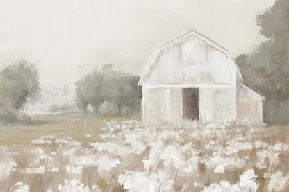 White Barn Meadow Neutral Crop by Danhui Nai. SKU 77176i. Archival Giclee Fine art print for wall decor.