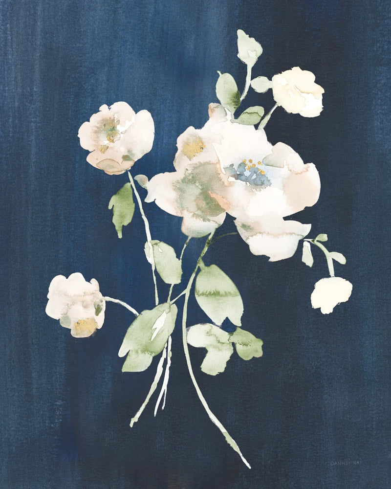 White Florals of Summer III by Danhui Nai