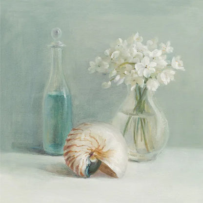 White Flower Spa by Danhui Nai. SKU 5599a. Archival Giclee Fine art print for wall decor.