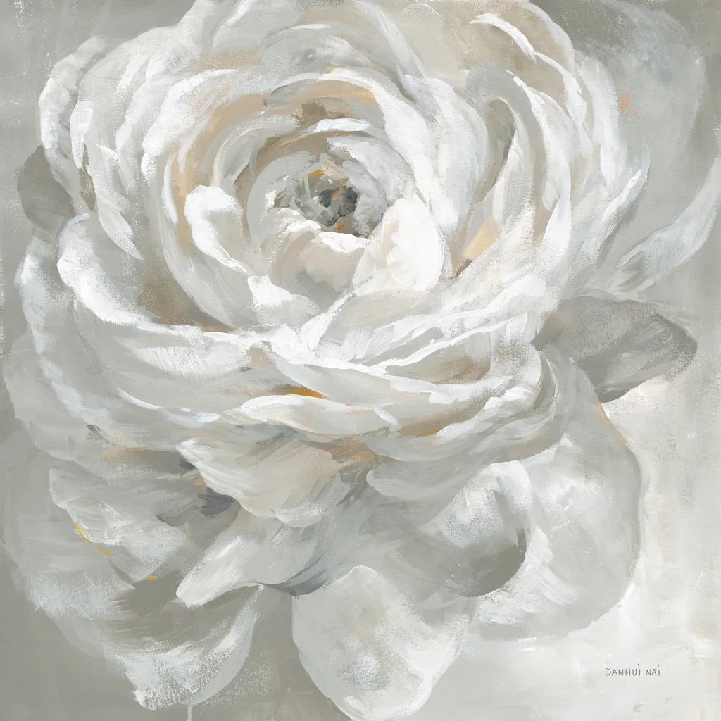 White Rose by Danhui Nai. SKU 75855a. Archival Giclee Fine art print for wall decor.