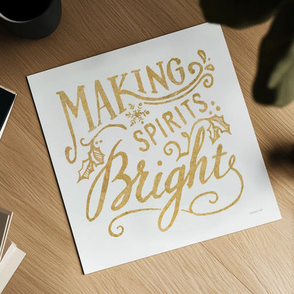 White and Bright Christmas I by Danhui Nai. Shown as a detailed flat fine art print, highlighting archival giclee quality. Available as an archival giclee rolled canvas, fine art paper, or poster print. SKU 64911a.