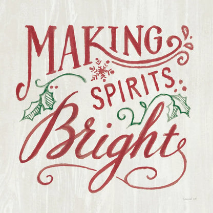 White and Bright Christmas I on Wood RG by Danhui Nai. SKU 75710a. Archival Giclee Fine art print for wall decor.