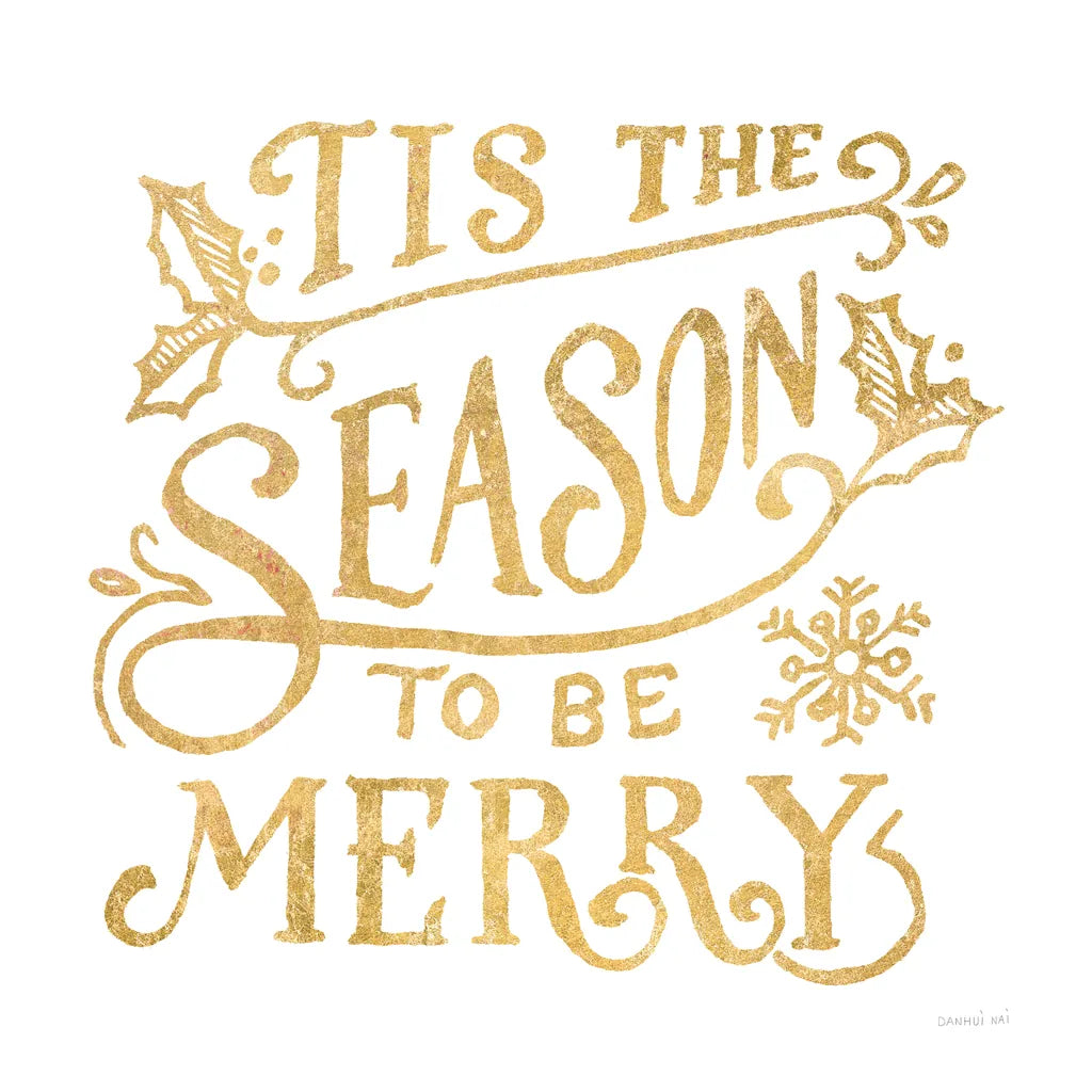 White and Bright Christmas II by Danhui Nai. SKU 64912a. Archival Giclee Fine art print for wall decor.