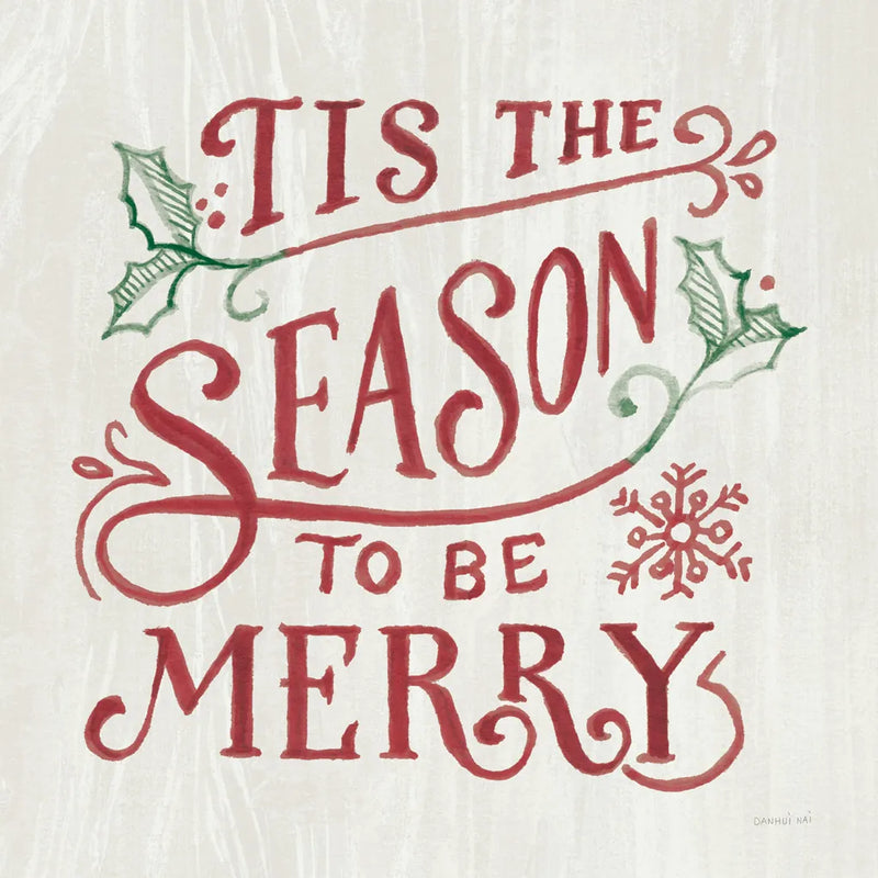 White and Bright Christmas II on Wood RG by Danhui Nai. SKU 75711a. Archival Giclee Fine art print for wall decor.