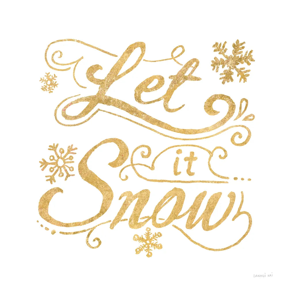 White and Bright Christmas III by Danhui Nai. SKU 64913a. Archival Giclee Fine art print for wall decor.