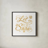 White and Bright Christmas III by Danhui Nai. Shown in a sleek black glass frame for a contemporary gallery look. Available as an archival giclee rolled canvas, fine art paper, or poster print. SKU 64913a.