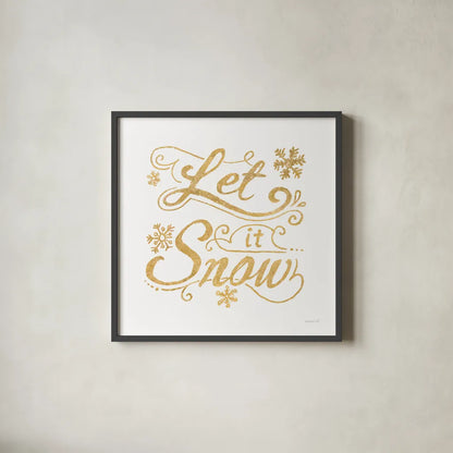 White and Bright Christmas III by Danhui Nai. Shown in a sleek black glass frame for a contemporary gallery look. Available as an archival giclee rolled canvas, fine art paper, or poster print. SKU 64913a.