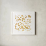 White and Bright Christmas III by Danhui Nai. Shown in a crisp white glass frame for a clean and minimalist style. Available as an archival giclee rolled canvas, fine art paper, or poster print. SKU 64913a.
